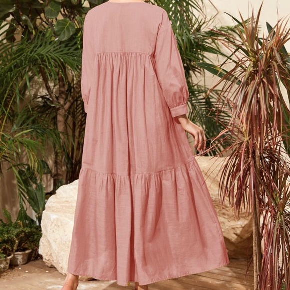 Pink Flowy Dress 🤗🎊 - Picture 3 of 6